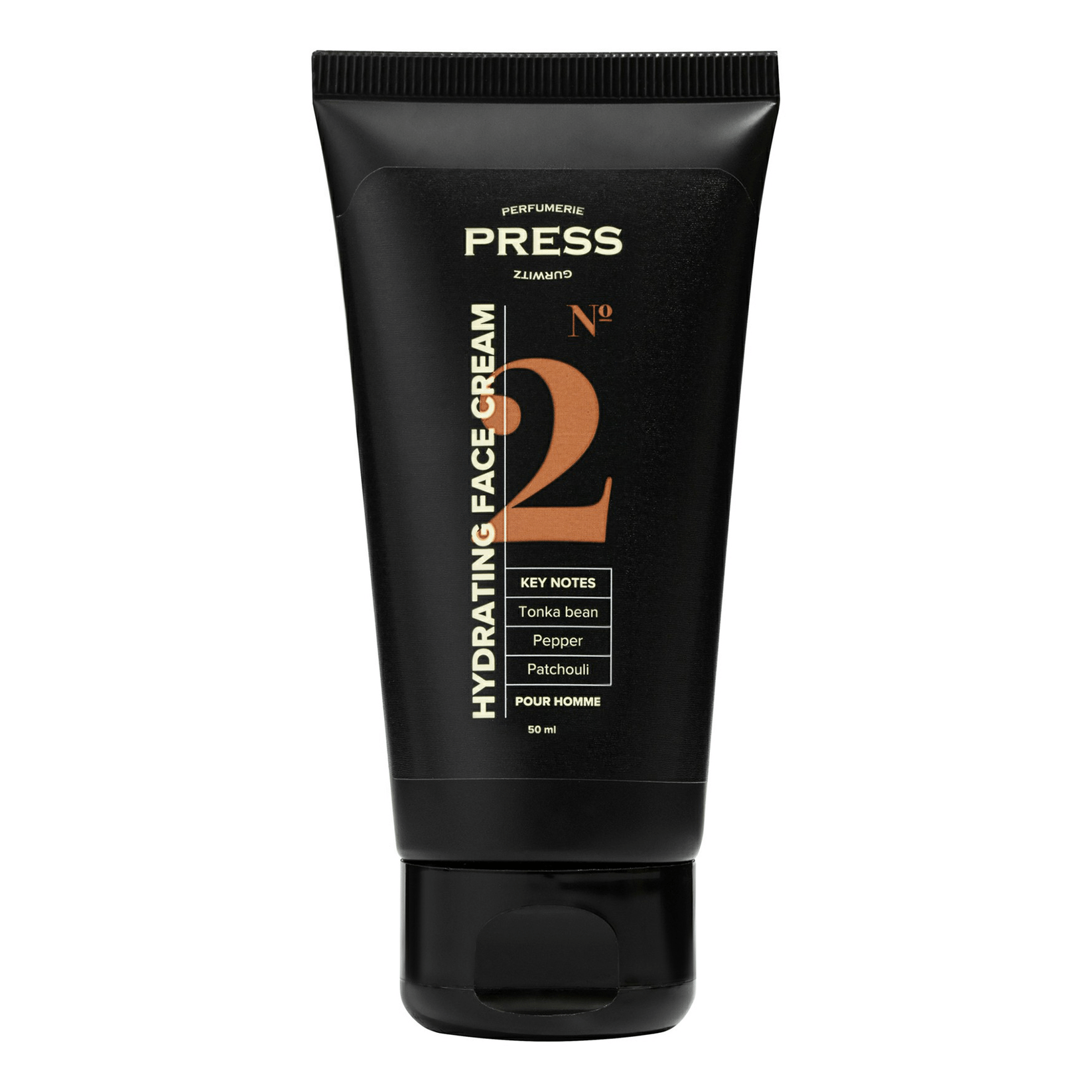 Крем для лица PRESS GURWITZ PERFUMERIE Pour Homme №2 увлажняющий, перец, пачули, 50 мл