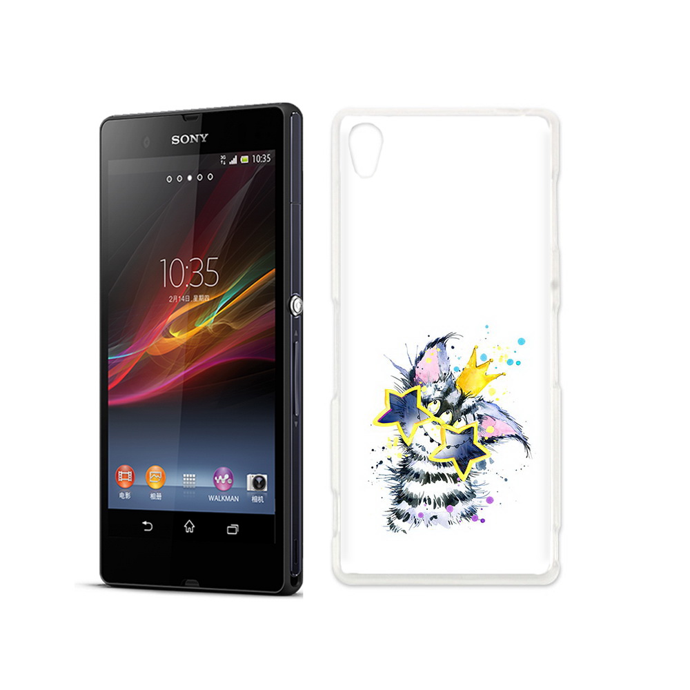 

Чехол MyPads Tocco для Sony Xperia Z Мартовский Нуся, Прозрачный, Tocco