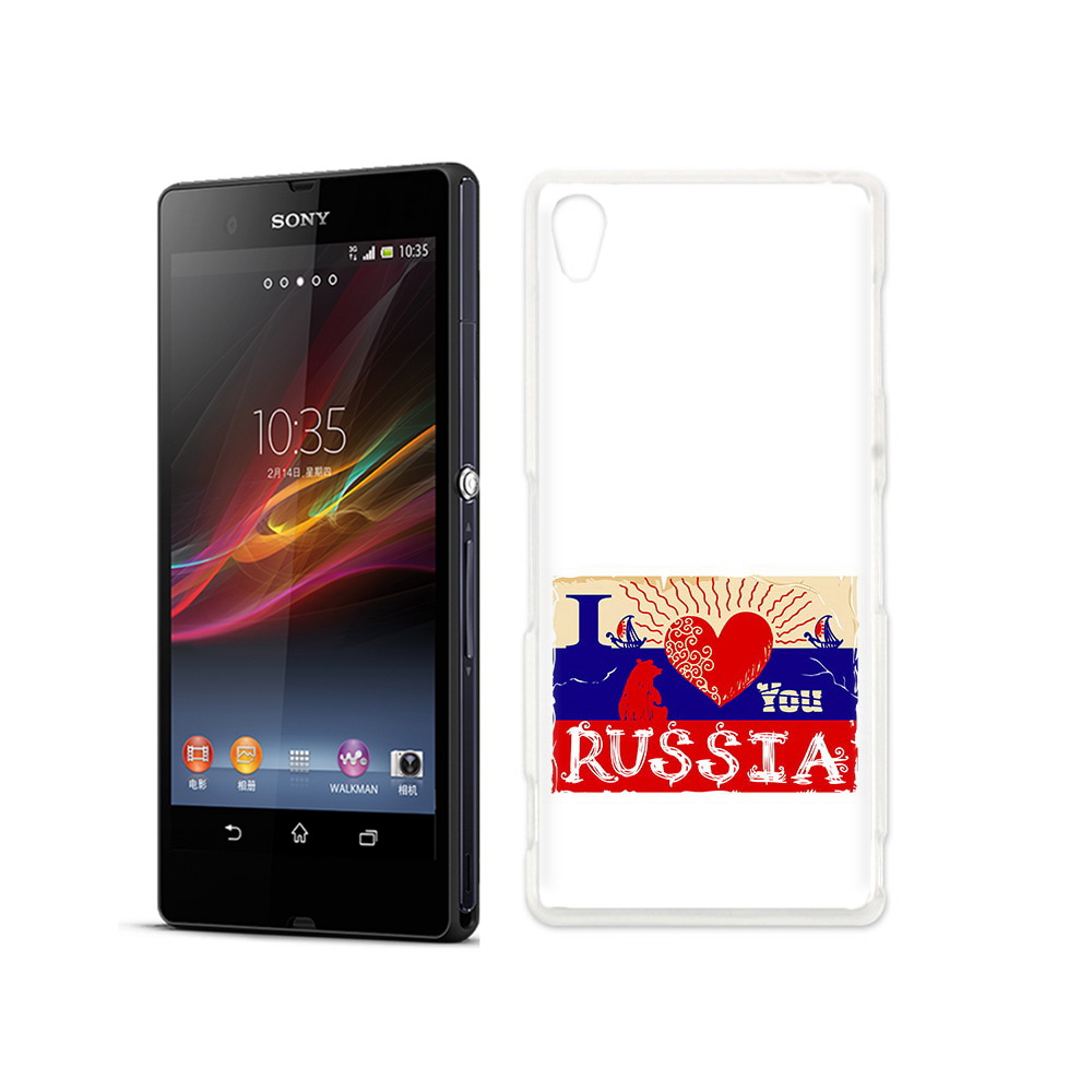 

Чехол MyPads Tocco для Sony Xperia Z Люблю Россию, Прозрачный, Tocco