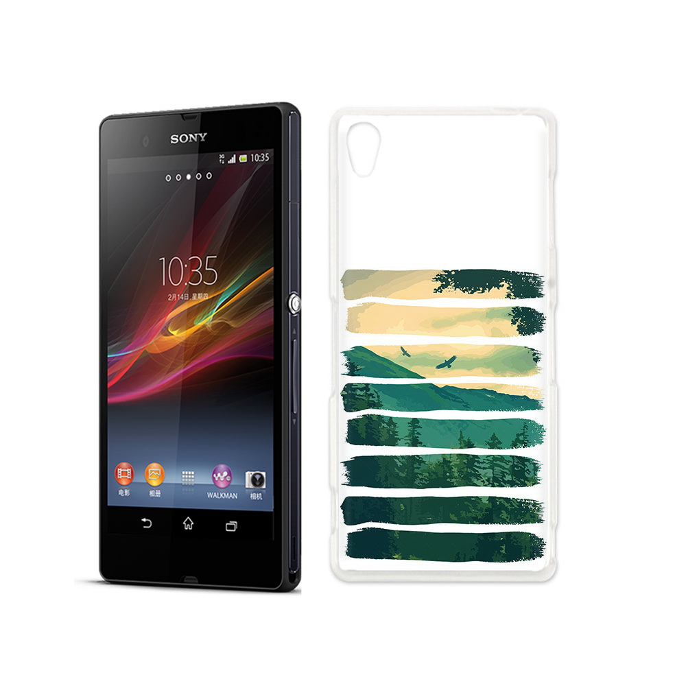 

Чехол MyPads Tocco для Sony Xperia Z Лесная чаща, Прозрачный, Tocco