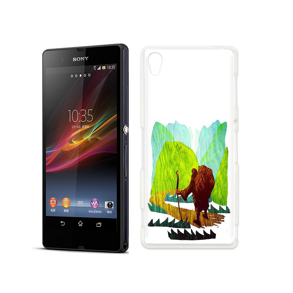 

Чехол MyPads Tocco для Sony Xperia Z Лесная тропа, Прозрачный, Tocco
