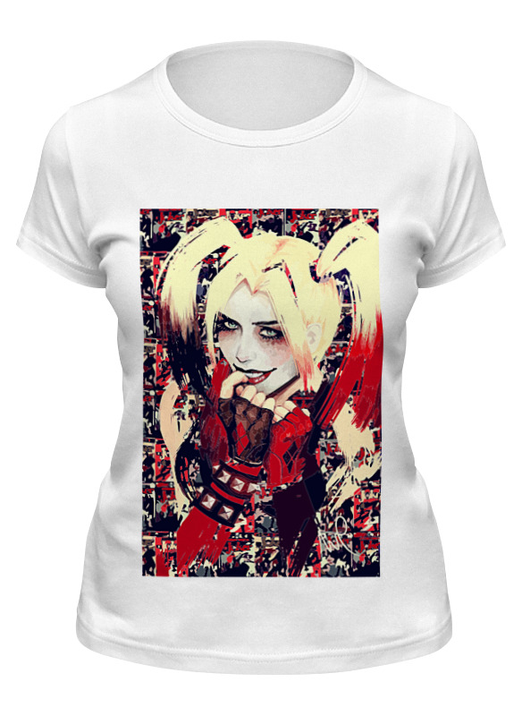 

Футболка женская Printio Harley quinn белая L, Harley quinn