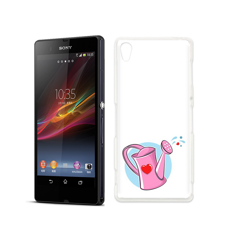 

Чехол MyPads Tocco для Sony Xperia Z Лейка любви 14 февраля, Прозрачный, Tocco