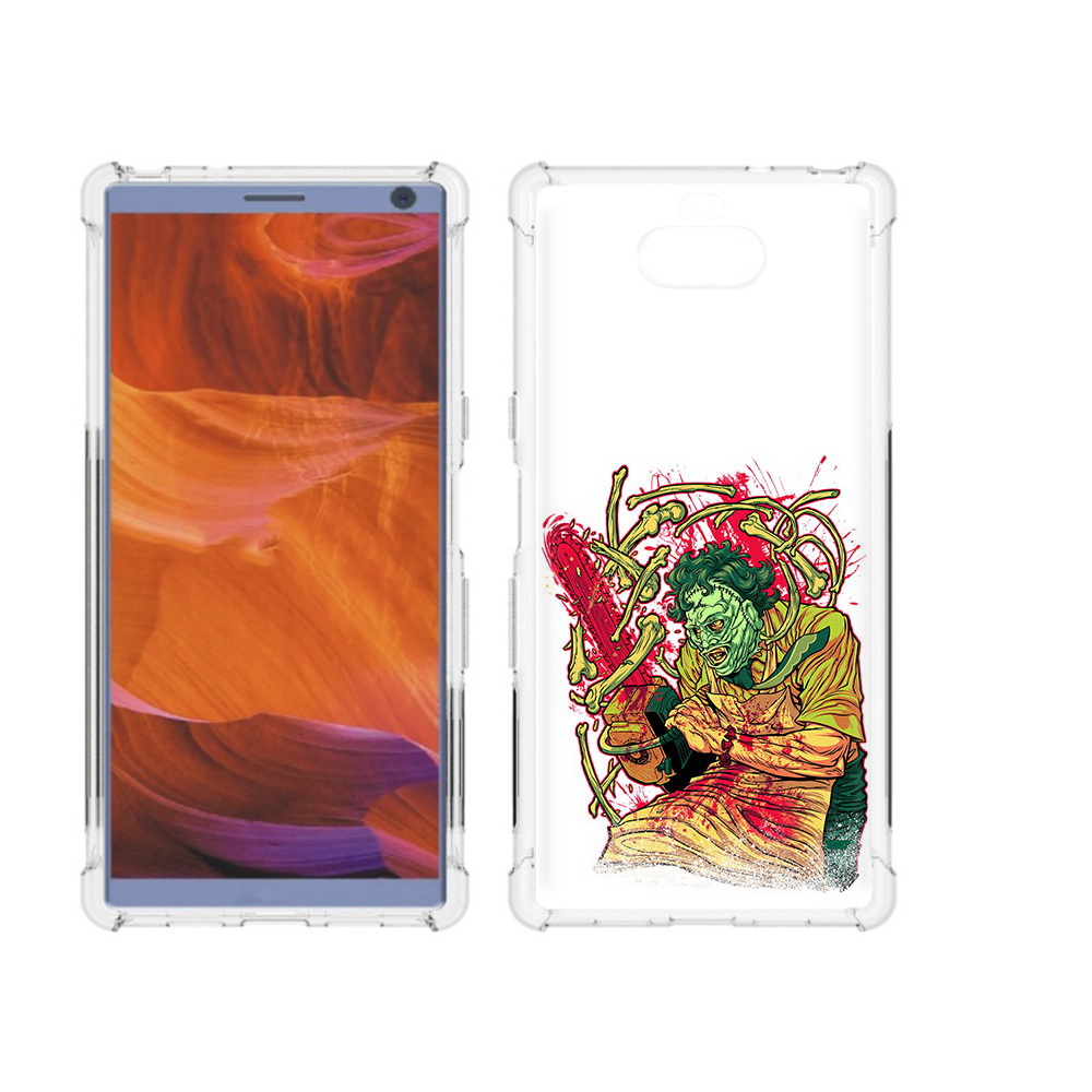 

Чехол MyPads Tocco для Sony Xperia 10 Plus яркий мясник, Прозрачный, Tocco