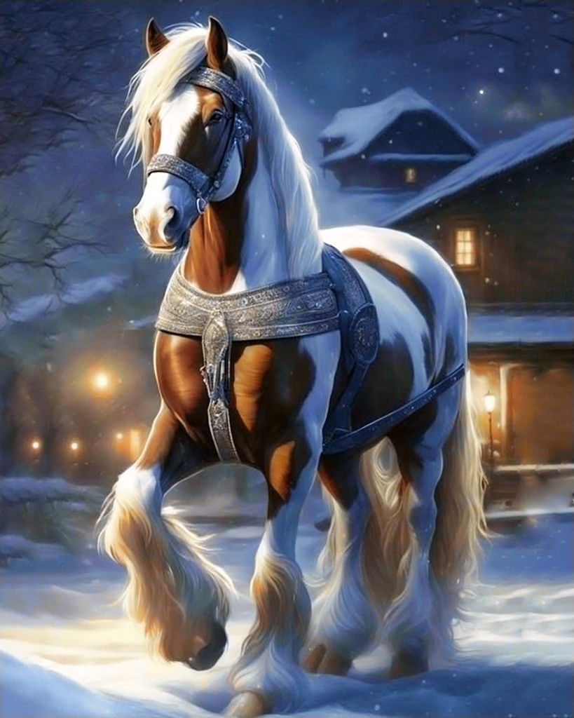 

Алмазная мозаика Гранни Зимний красавец 40x50 Ag 3033, Зимний красавец