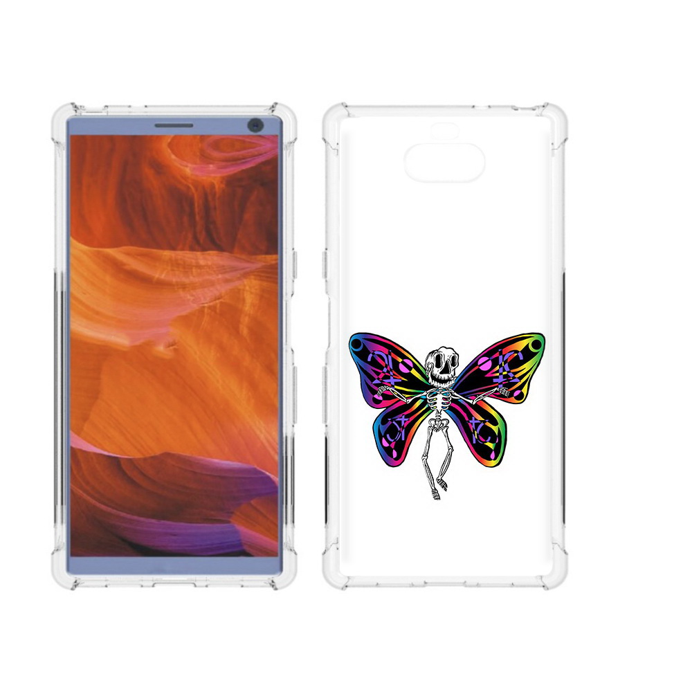 

Чехол MyPads Tocco для Sony Xperia 10 Plus эффект бабочки, Прозрачный, Tocco