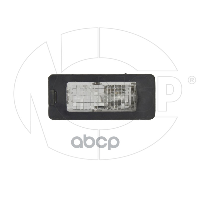 фото Фонарь подсветки номерного знака vw polo sedan 2010- nsp nsp085n0943021b nsp арт. nsp085n0