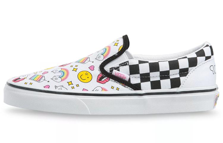 

Слипоны унисекс Vans Flour Shop x slip-on белые 40 EU, Белый, Flour Shop x slip-on