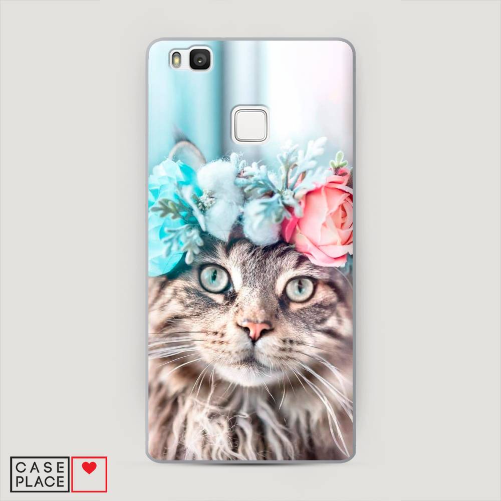

Чехол Awog "Кот в венке" для Huawei P9 lite, 61740-1