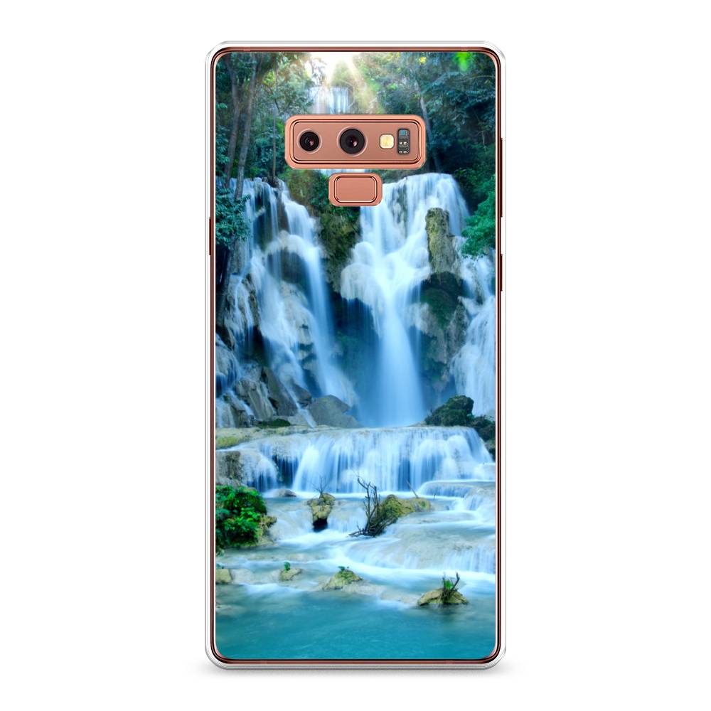 

Чехол Awog на Samsung Galaxy Note 9 "Водопад 8", Голубой;зеленый, 26350-4