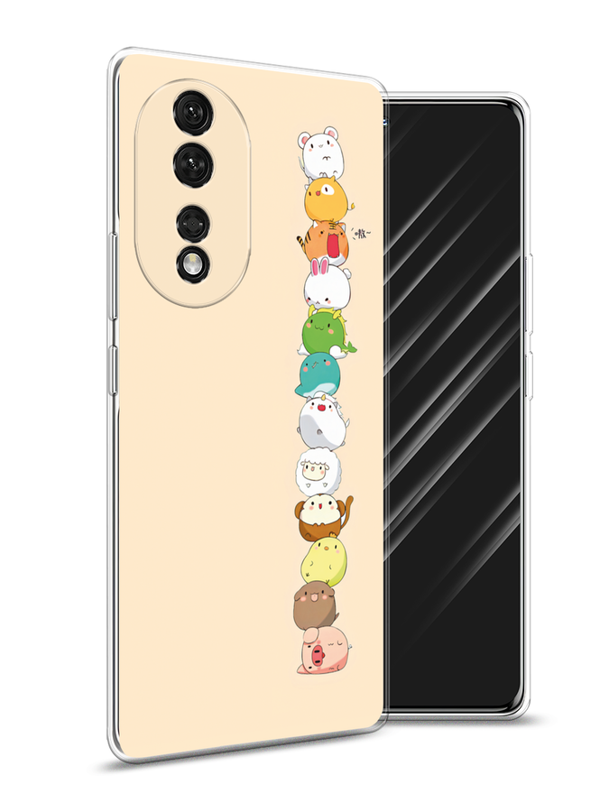 

Чехол Awog на Honor 80 Pro "Питомцы Чиби", Желтый, 6120450-2