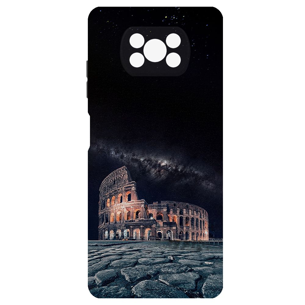 

Чехол-накладка Krutoff Soft Case Италия, Колизей для Xiaomi Poco X3 черный