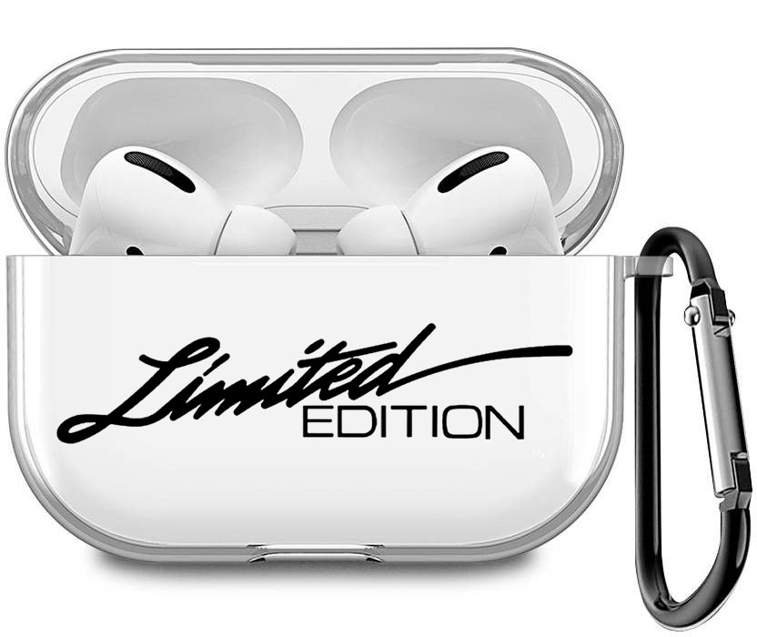 

Прозрачный чехол для наушников Apple Airpods Pro с 3D принтом "Limited Edition", Прозрачный;черный, 200008679