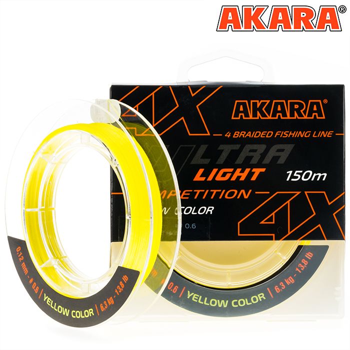 

Шнур для рыбалки Akara Ultra Light Competition 0,12 мм 150 метров до 6,3 кг, Ultra Light Competition