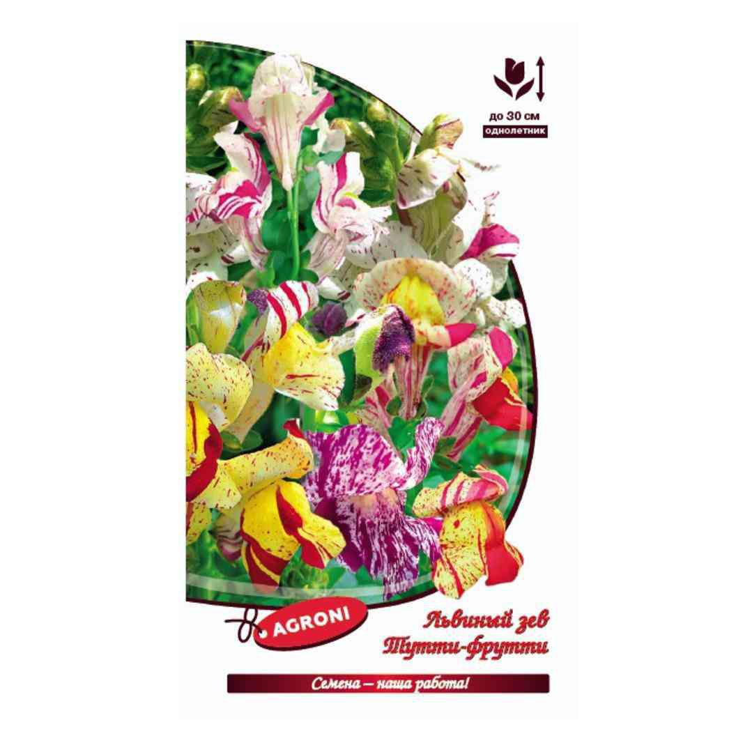 

Семена львиный зев Тутти-Фрутти Agroni 1 уп.