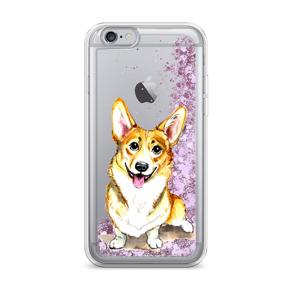

Жидкий чехол с блестками "Малыш корги" на Apple iPhone 6S, 0104S94-1