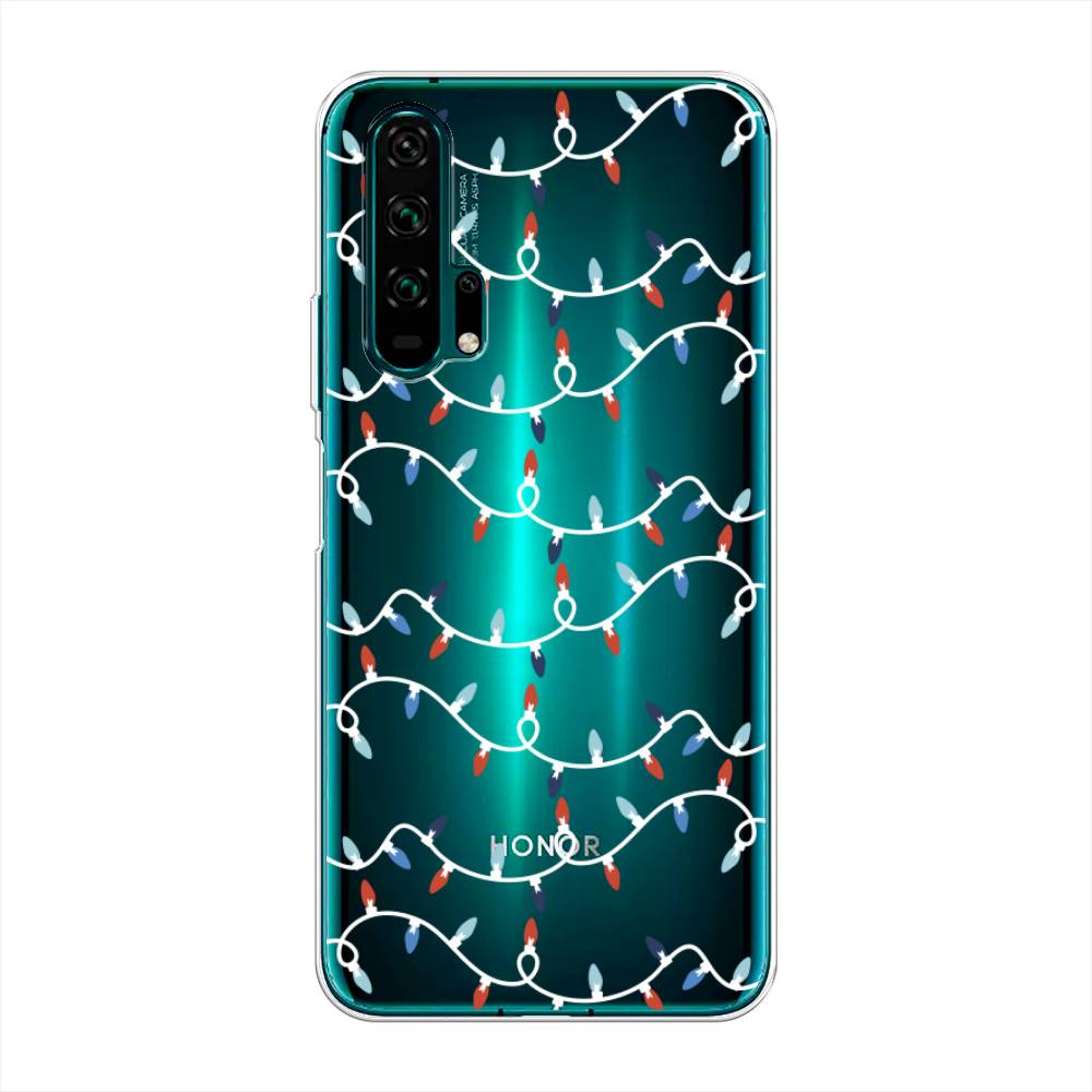 

Чехол для Honor 20 Pro "Разноцветная гирлянда", Белый;красный;синий, 69350-5