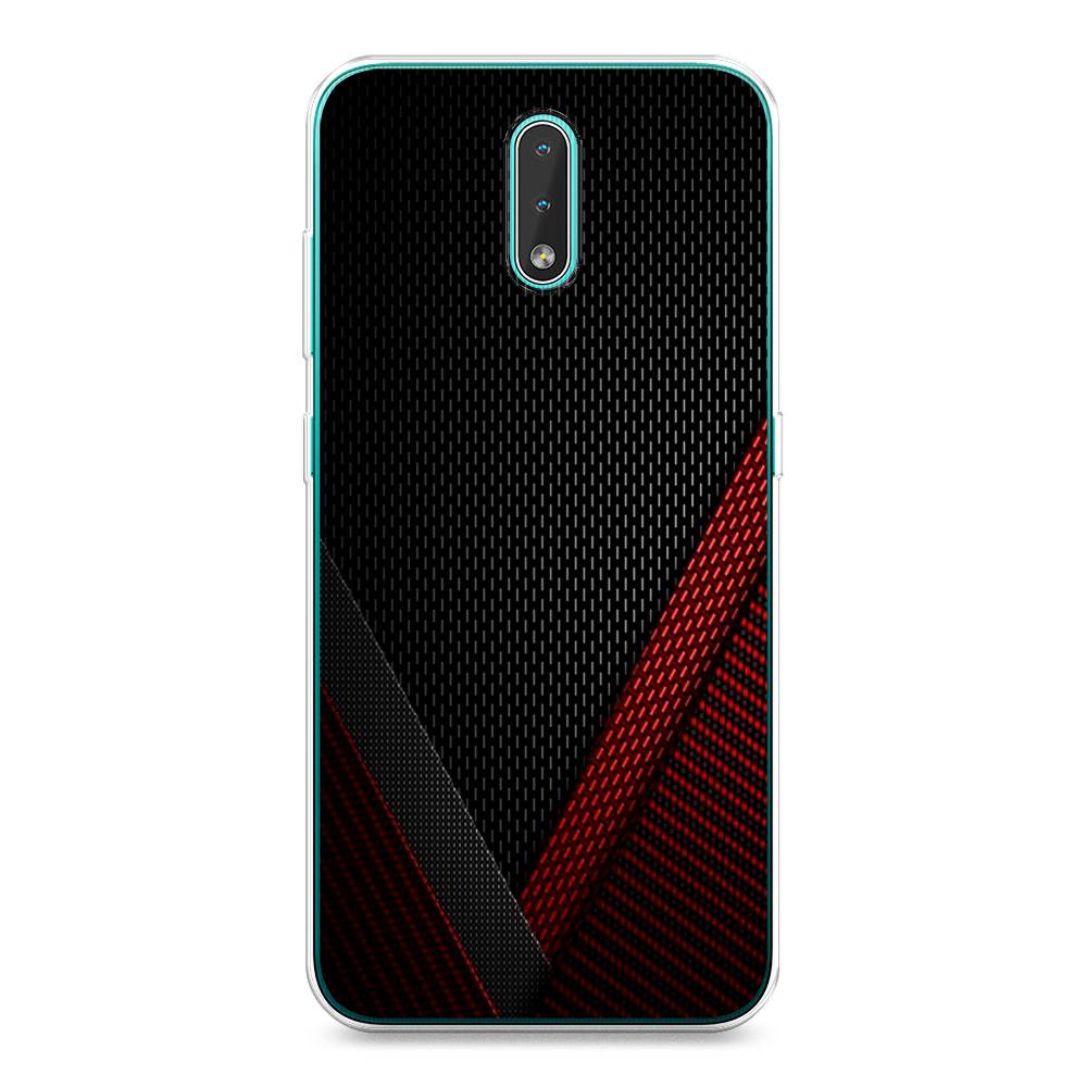 

Чехол Awog на Nokia 2.3 / Нокиа 2.3 "Красный карбон", Черный;красный, 123250-3