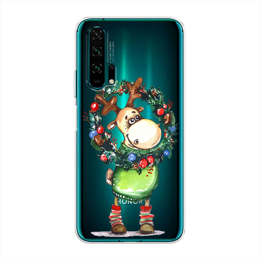 

Чехол для Honor 20 Pro "Олень с новогодним венком", 69350-4