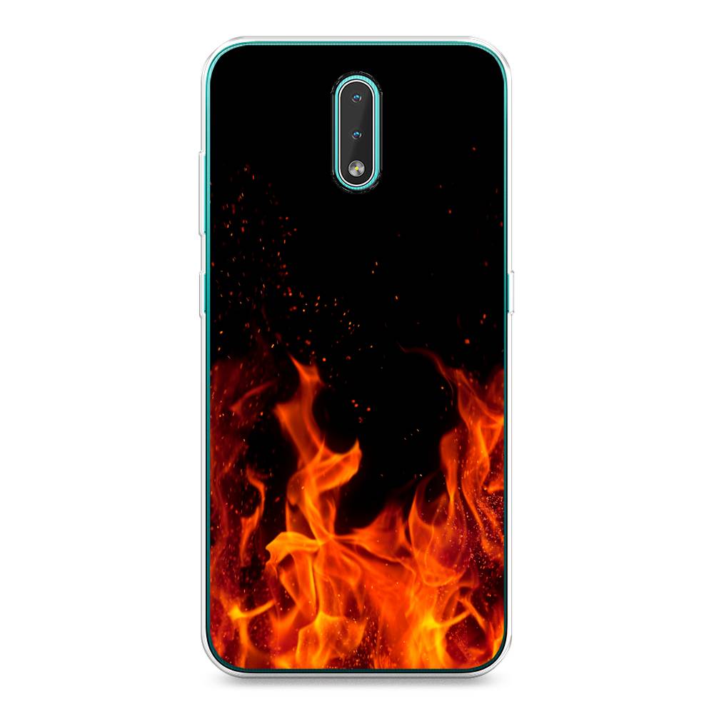 

Чехол Awog на Nokia 2.3 / Нокиа 2.3 "Все в огне", Оранжевый;черный, 123250-4