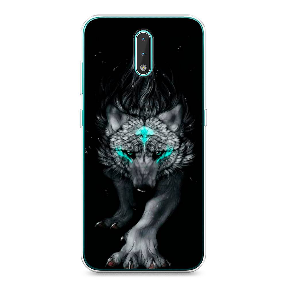 

Чехол Awog на Nokia 2.3 / Нокиа 2.3 "Волшебный волк", Черный;серый, 123250-2