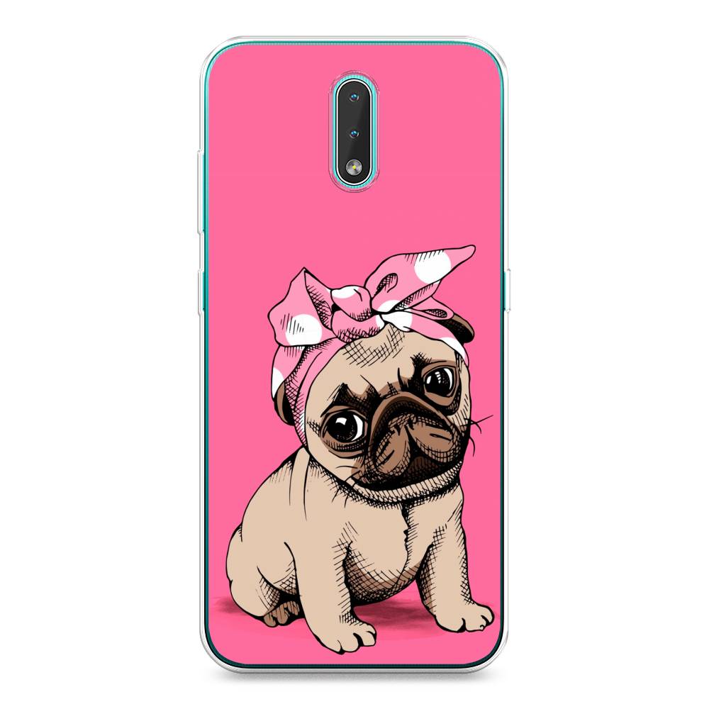 

Чехол Awog на Nokia 2.3 / Нокиа 2.3 "Dog Pin-Up", Розовый;бежевый, 123250-2