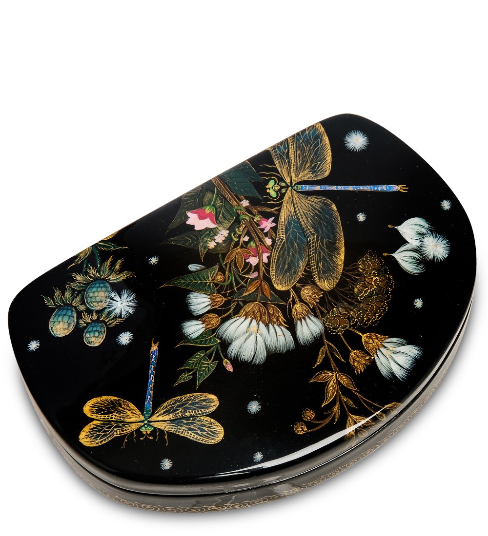 

Шкатулка Золотые стрекозы (ручная работа), Разноцветный, AT2154985
