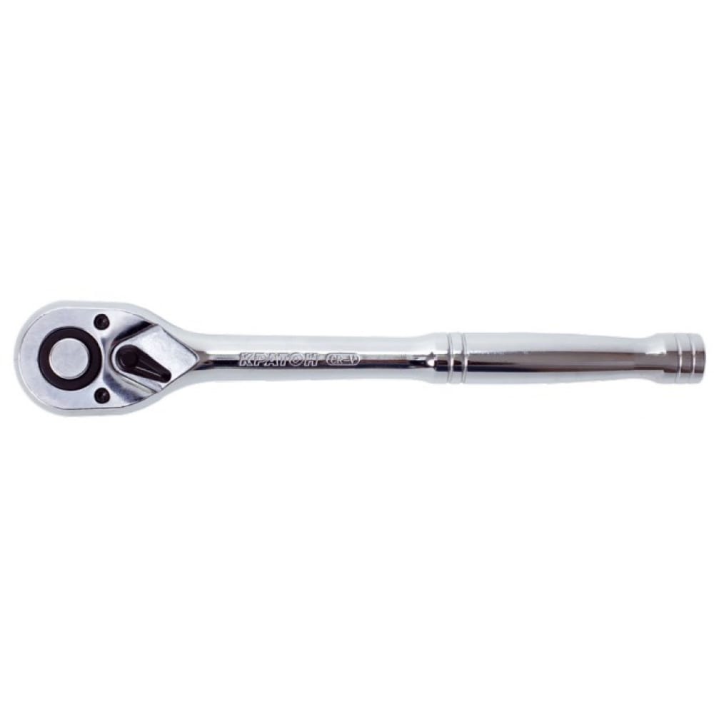 Ключ-трещотка с металлической ручкой (1/4 дюйма, CrV, 72 зуба) Кратон 2 28 04 010