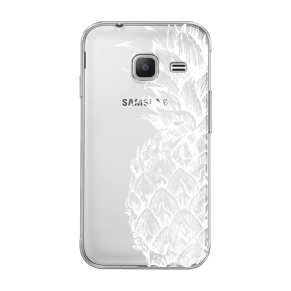 

Чехол Awog на Samsung Galaxy J1 mini 2016 / Самсунг J1 mini 2016 "Ананас графика белая", 22250-10