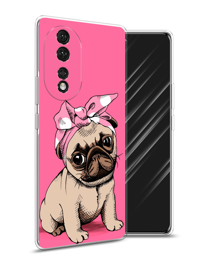 

Чехол Awog на Honor 80 Pro "Dog Pin-Up", Розовый;бежевый, 6120450-2