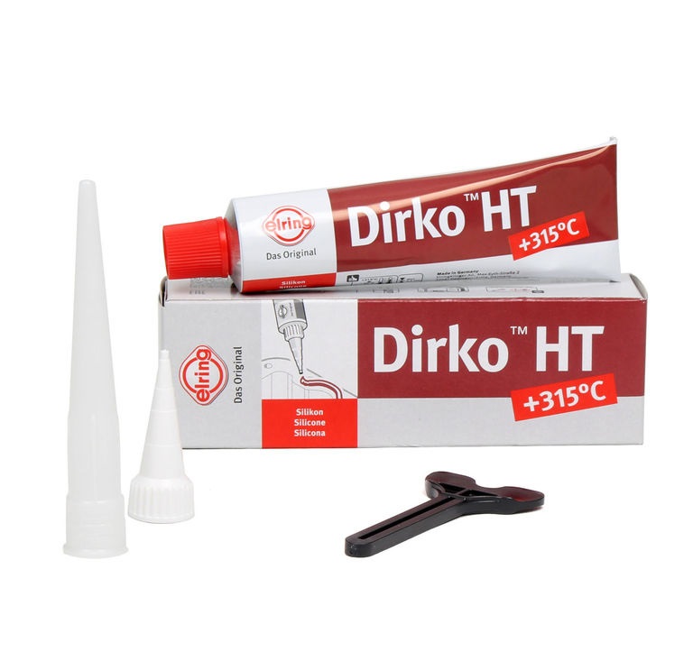 Герметик Dirko HT красный силиконовый 70мл (от -60С до +315С)