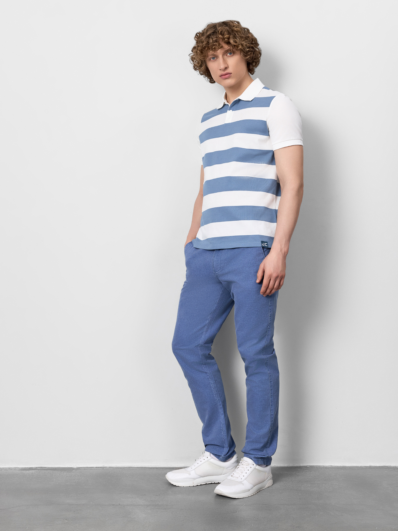

Брюки мужские Just Clothes 454527 синие 50 RU, Синий, 000000472