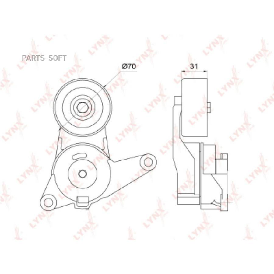 

Натяжитель руч.ремня с роликом CHEVROLET/OPEL CAPTIVA/ANTARA 3.0-3.2 2006 =>