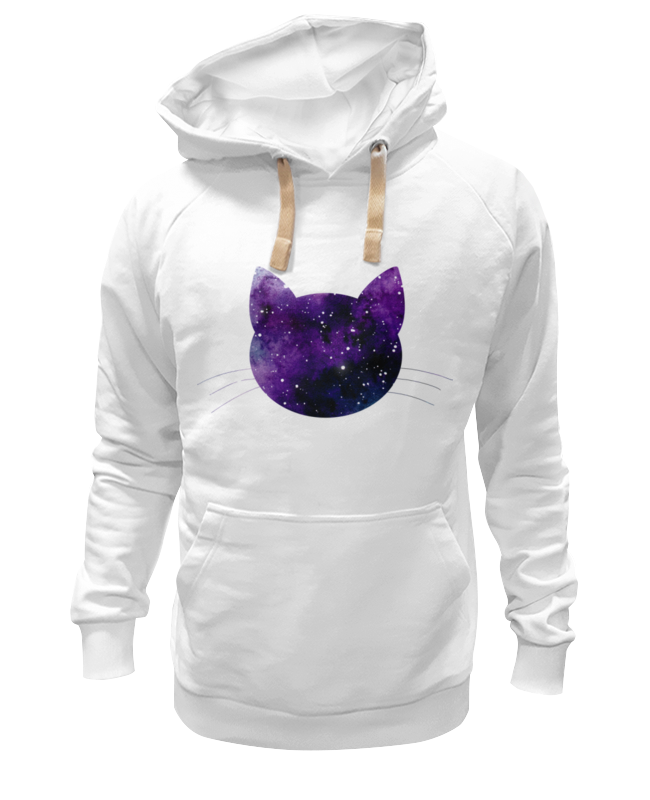 

Худи унисекс Printio космос белое XS, Белый, космос