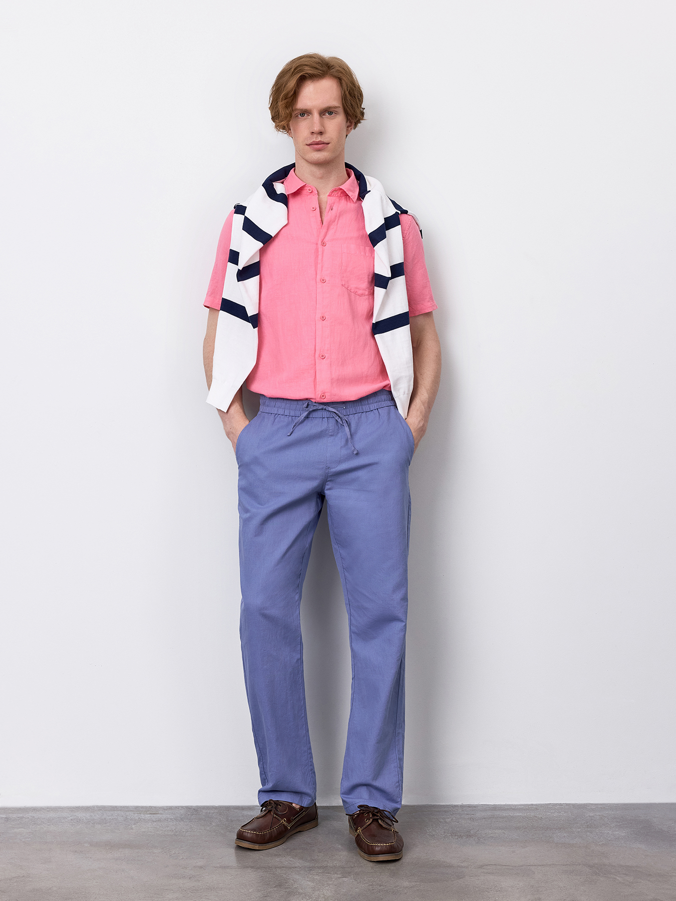 

Брюки мужские Just Clothes 000000475 фиолетовые 46 RU, Фиолетовый, 000000475