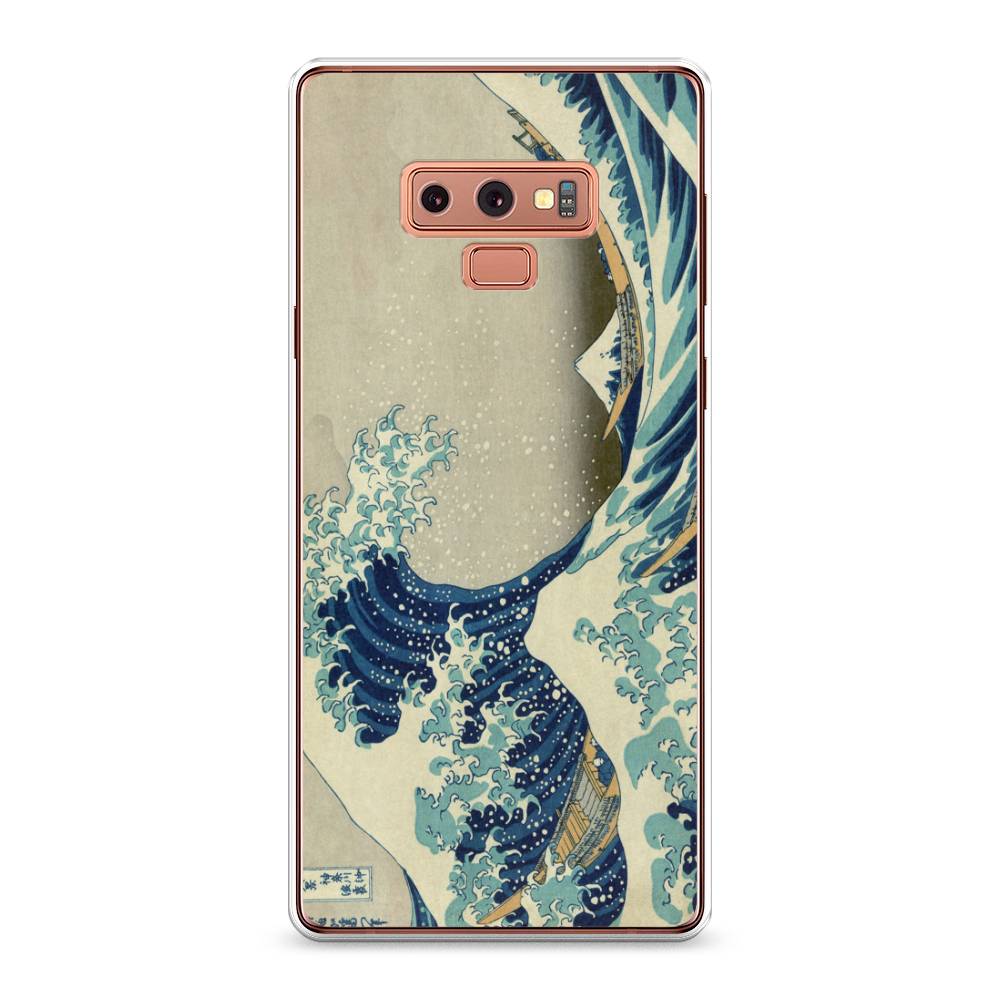 

Чехол Awog на Samsung Galaxy Note 9 "Большая волна в Канагаве", Серый;синий;голубой, 26350-9
