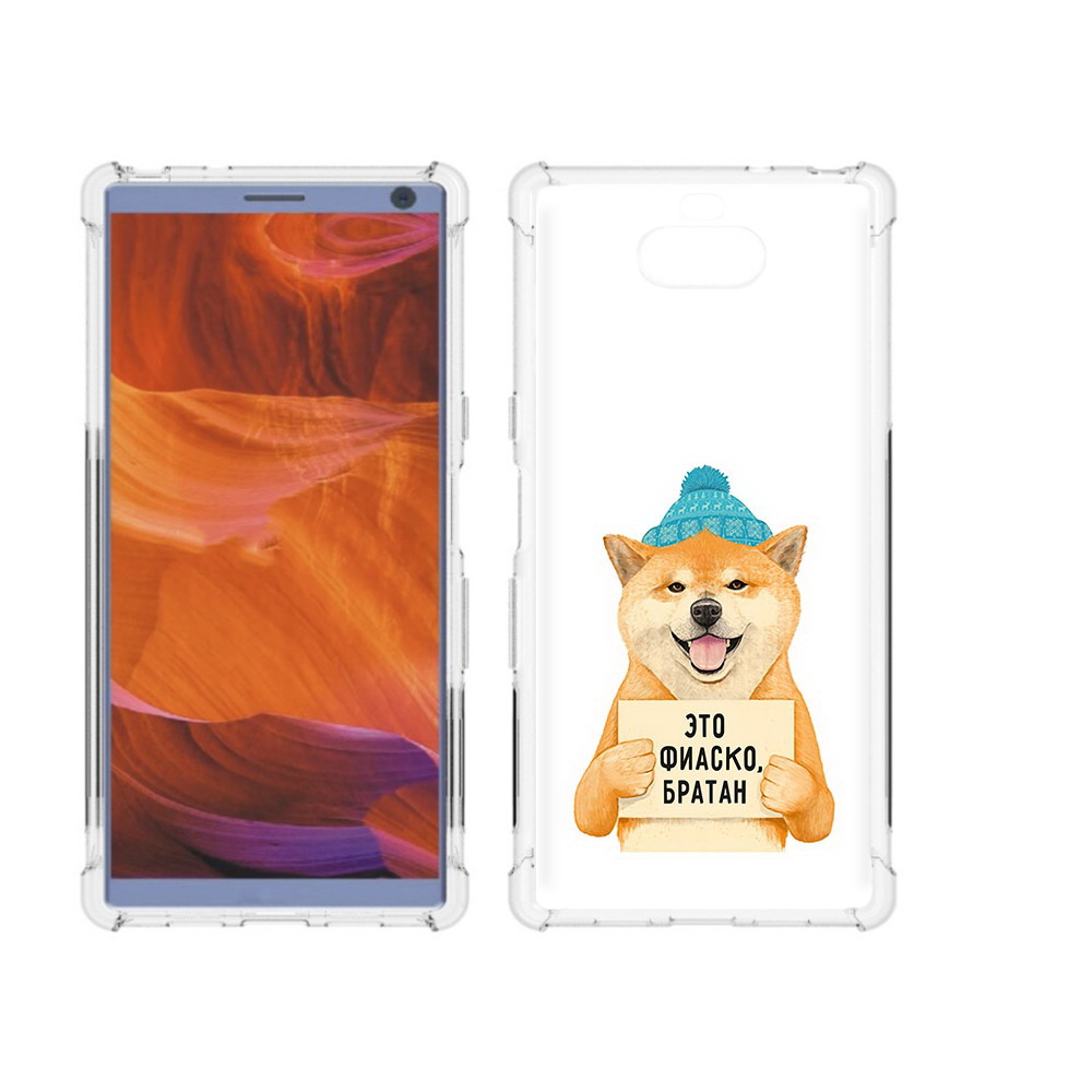 

Чехол MyPads Tocco для Sony Xperia 10 Plus фиаско, Прозрачный, Tocco