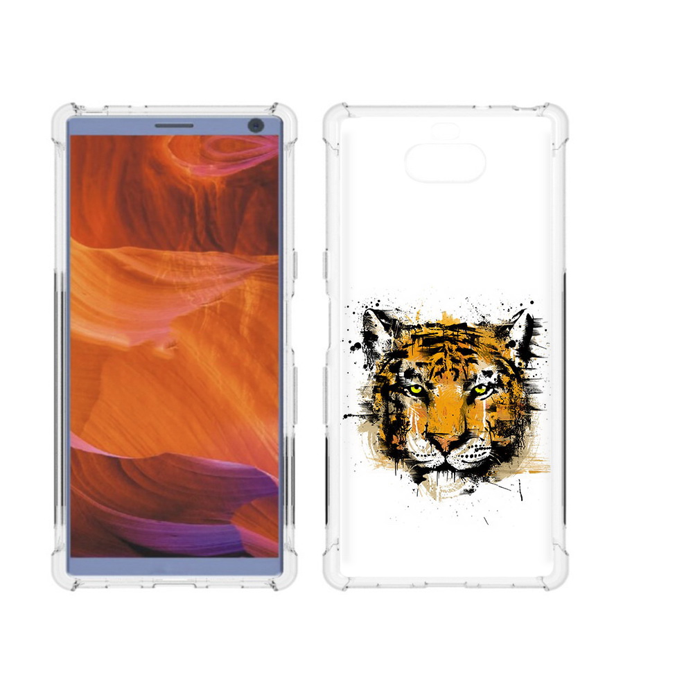

Чехол MyPads Tocco для Sony Xperia 10 Plus тигруля, Прозрачный, Tocco