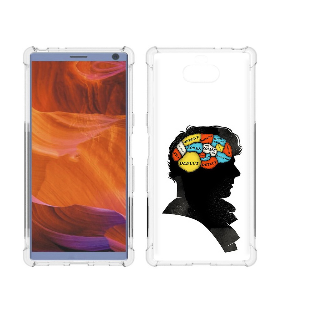 

Чехол MyPads Tocco для Sony Xperia 10 Plus темный рисунок, Прозрачный, Tocco