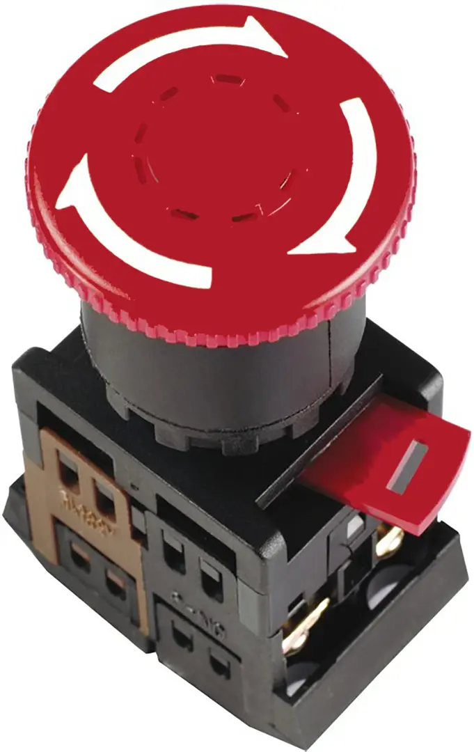 Кнопка управления Duwi AE-22 с фиксацией кнопка управления грибок d40мм с фиксацией np8 11zs 14 красн 1но 1нз ip65 r код 667