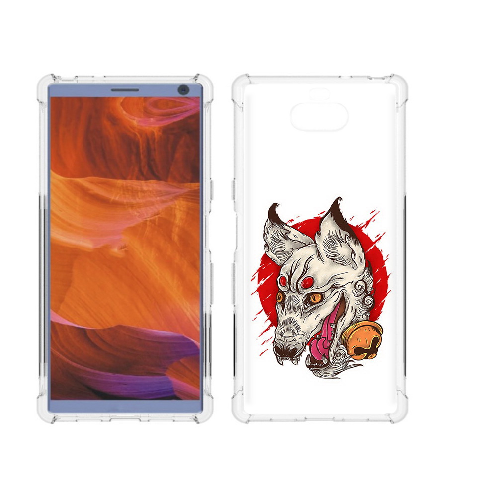 

Чехол MyPads Tocco для Sony Xperia 10 Plus страшная собака, Прозрачный, Tocco