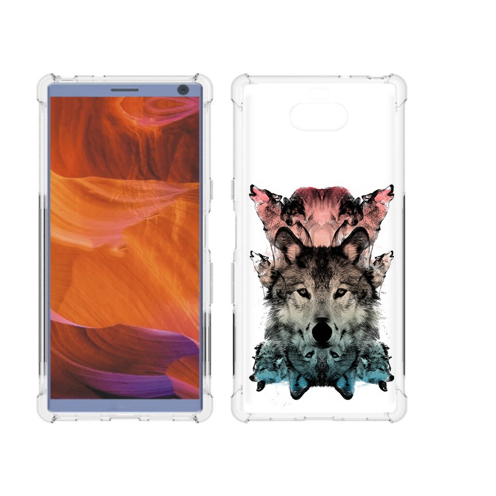 

Чехол MyPads Tocco для Sony Xperia 10 Plus стая, Прозрачный, Tocco