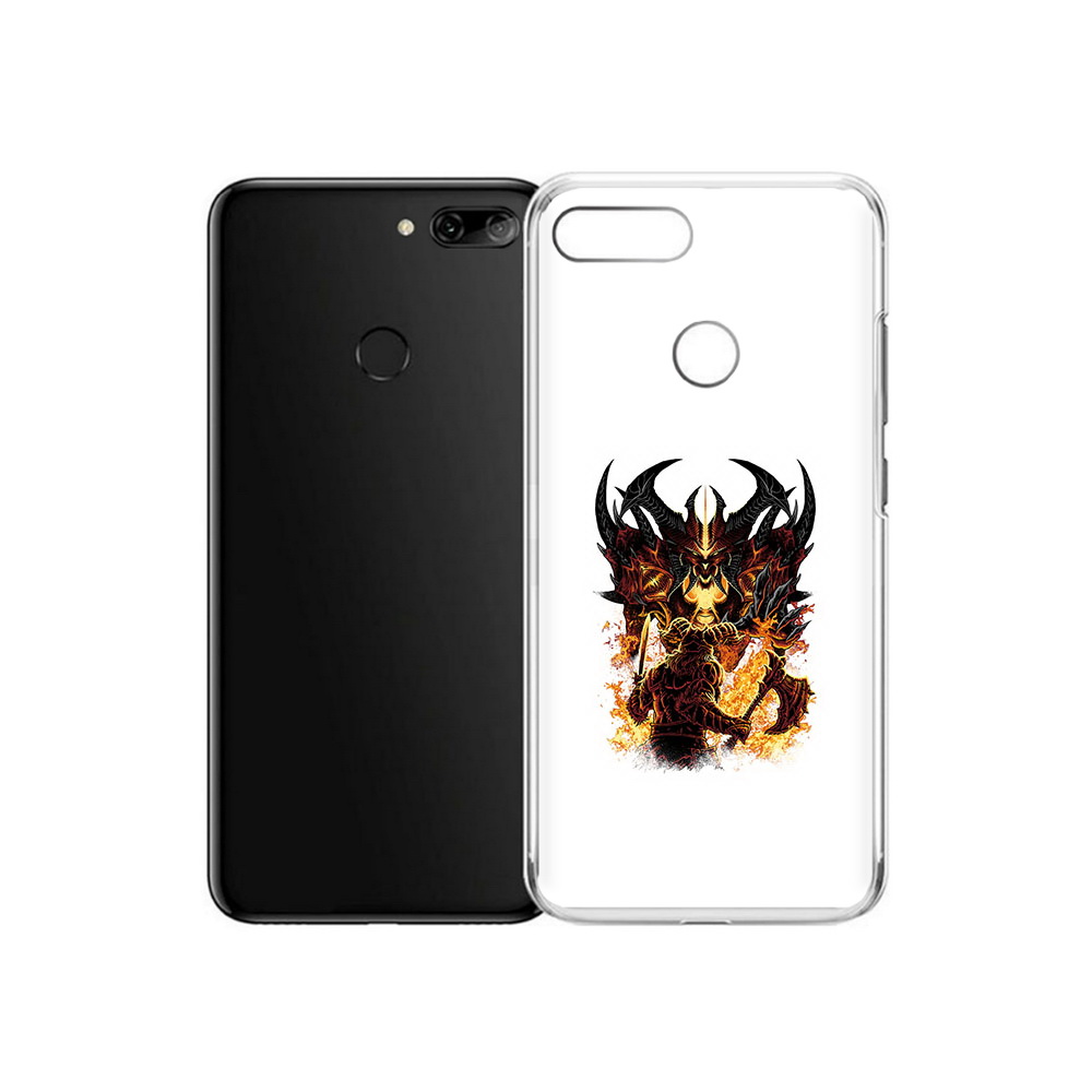 

Чехол MyPads Tocco для Alcatel 1S демон shadow fiend (PT227137.662.318), Прозрачный, Tocco