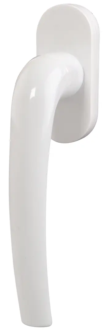Ручка оконная 35 мм ЦАМ, цвет белый оконная ручка tech krep