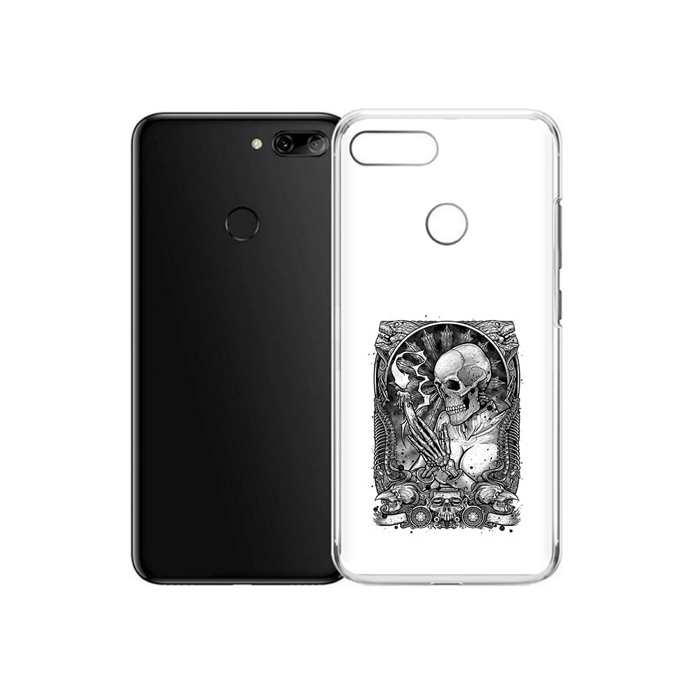 

Чехол MyPads Tocco для Alcatel 1S девушка скелет (PT227137.662.316), Прозрачный, Tocco