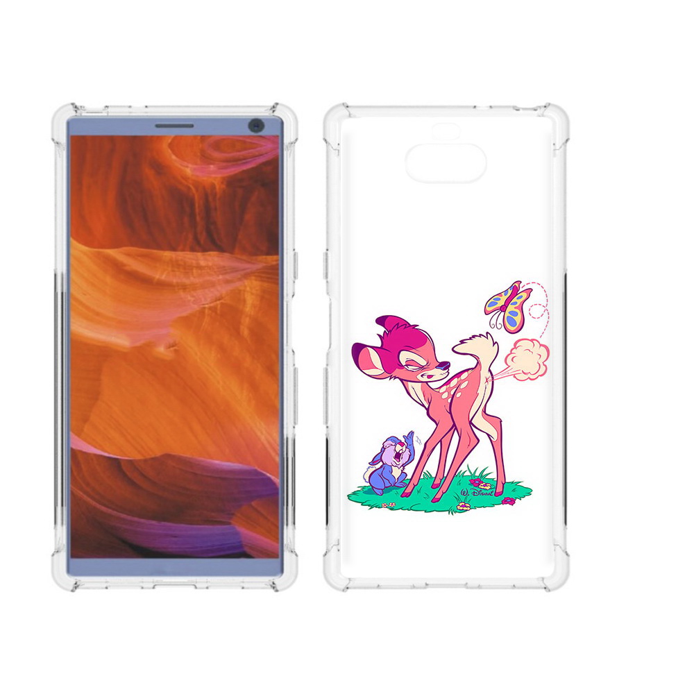 

Чехол MyPads Tocco для Sony Xperia 10 Plus смешной олененок, Прозрачный, Tocco
