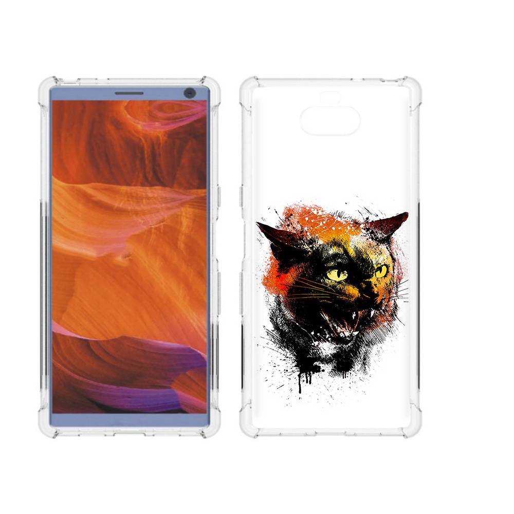 

Чехол MyPads Tocco для Sony Xperia 10 Plus сиамский кот, Прозрачный, Tocco