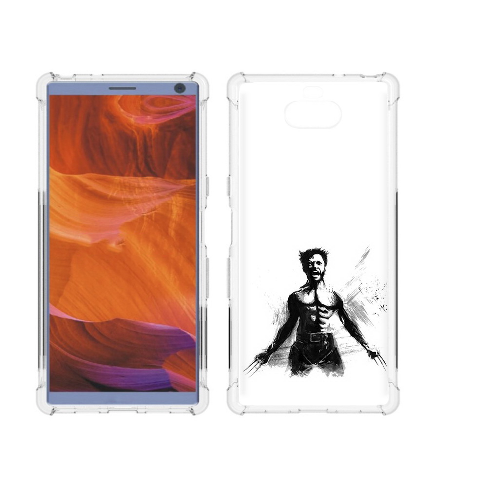 

Чехол MyPads Tocco для Sony Xperia 10 Plus росомаха, Прозрачный, Tocco