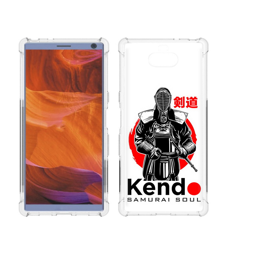 

Чехол MyPads Tocco для Sony Xperia 10 Plus рисованый самурай, Прозрачный, Tocco