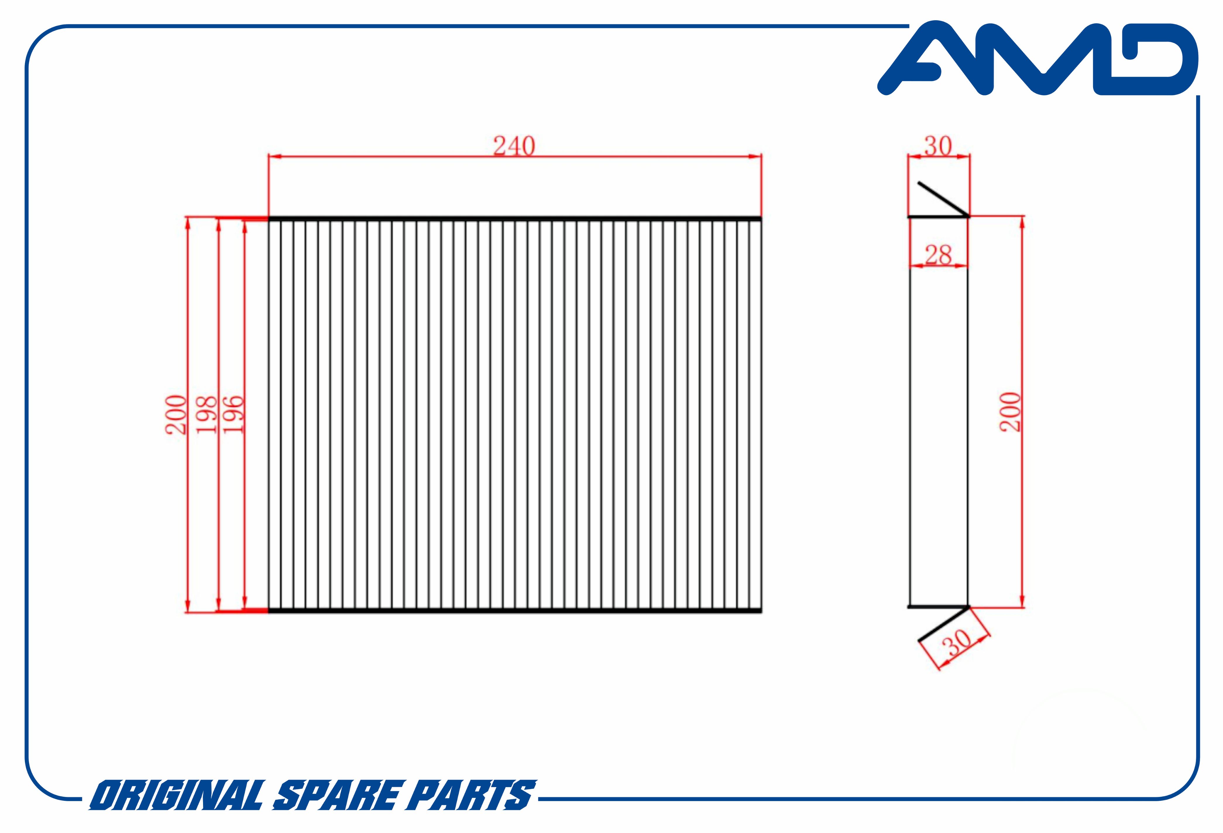 

Фильтр Салонный (Угольный) Honda (Civic Viii) (2005-2012) Amd Amd.Fc781c AMD арт. AMD.FC78